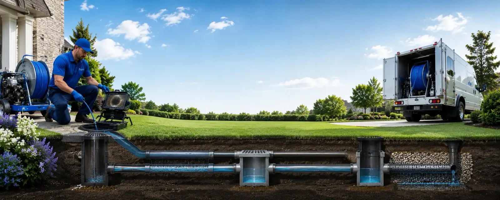 Outdoor drain cleaning information for Robesonia, PA